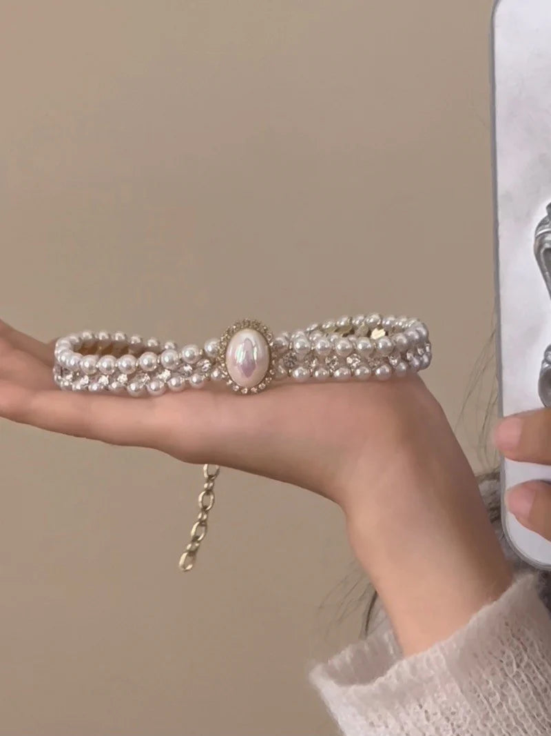 Leilanie Double Pearl Choker