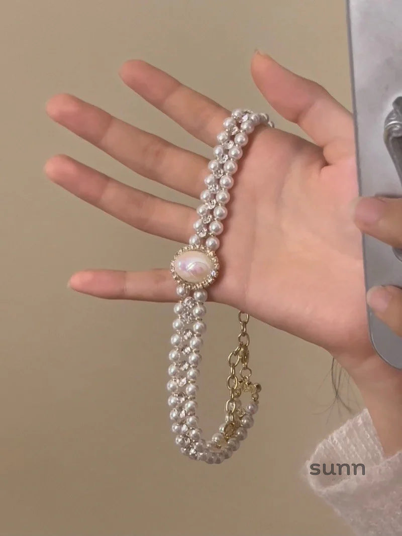 Leilanie Double Pearl Choker