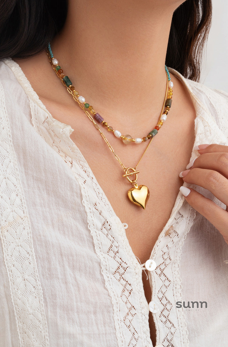 Leilany Layered Natural Stone Necklace [Z9J1SHXG]