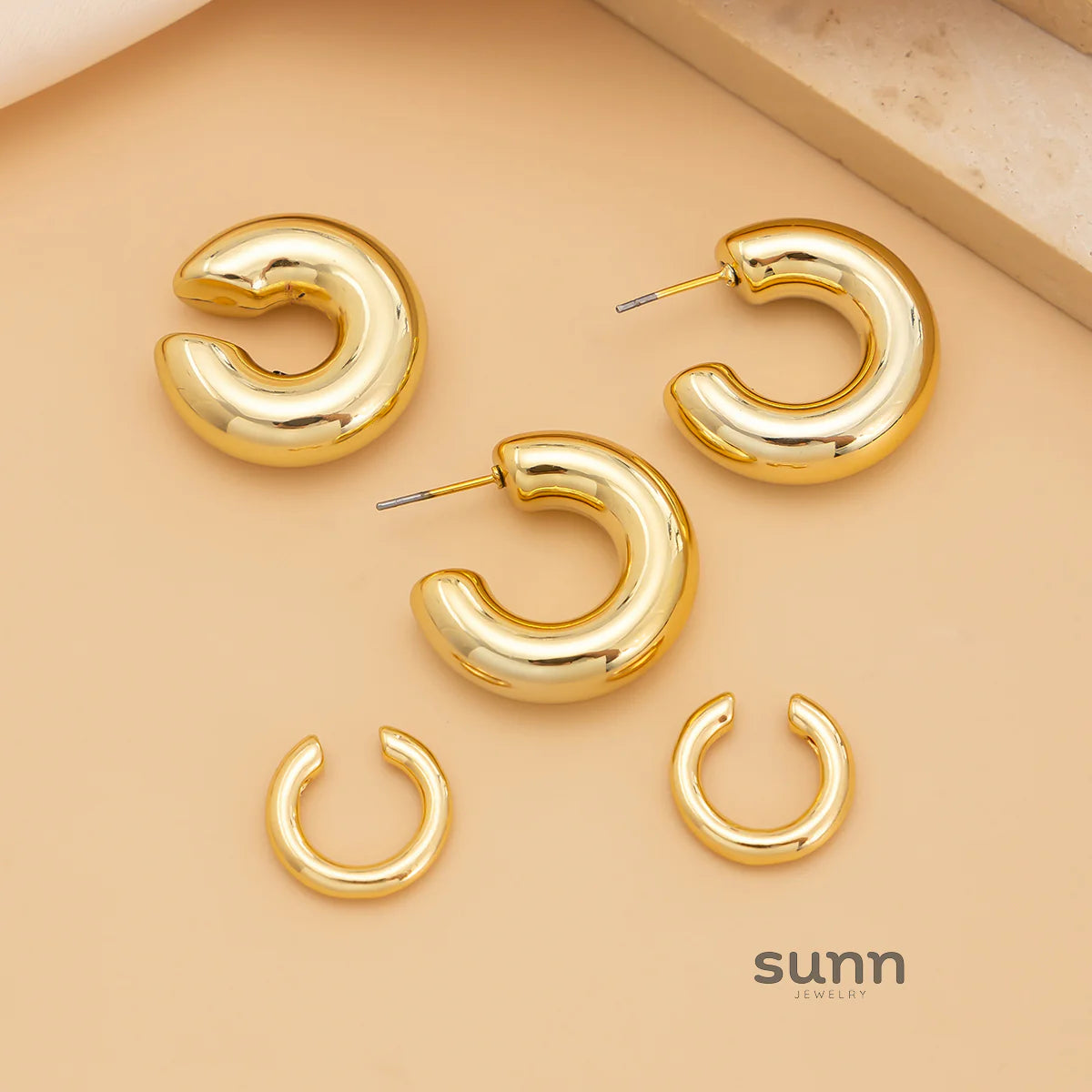 Leilany Mixed Earring Cuff Set