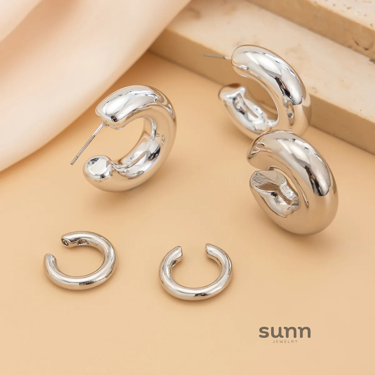 Leilany Mixed Earring Cuff Set