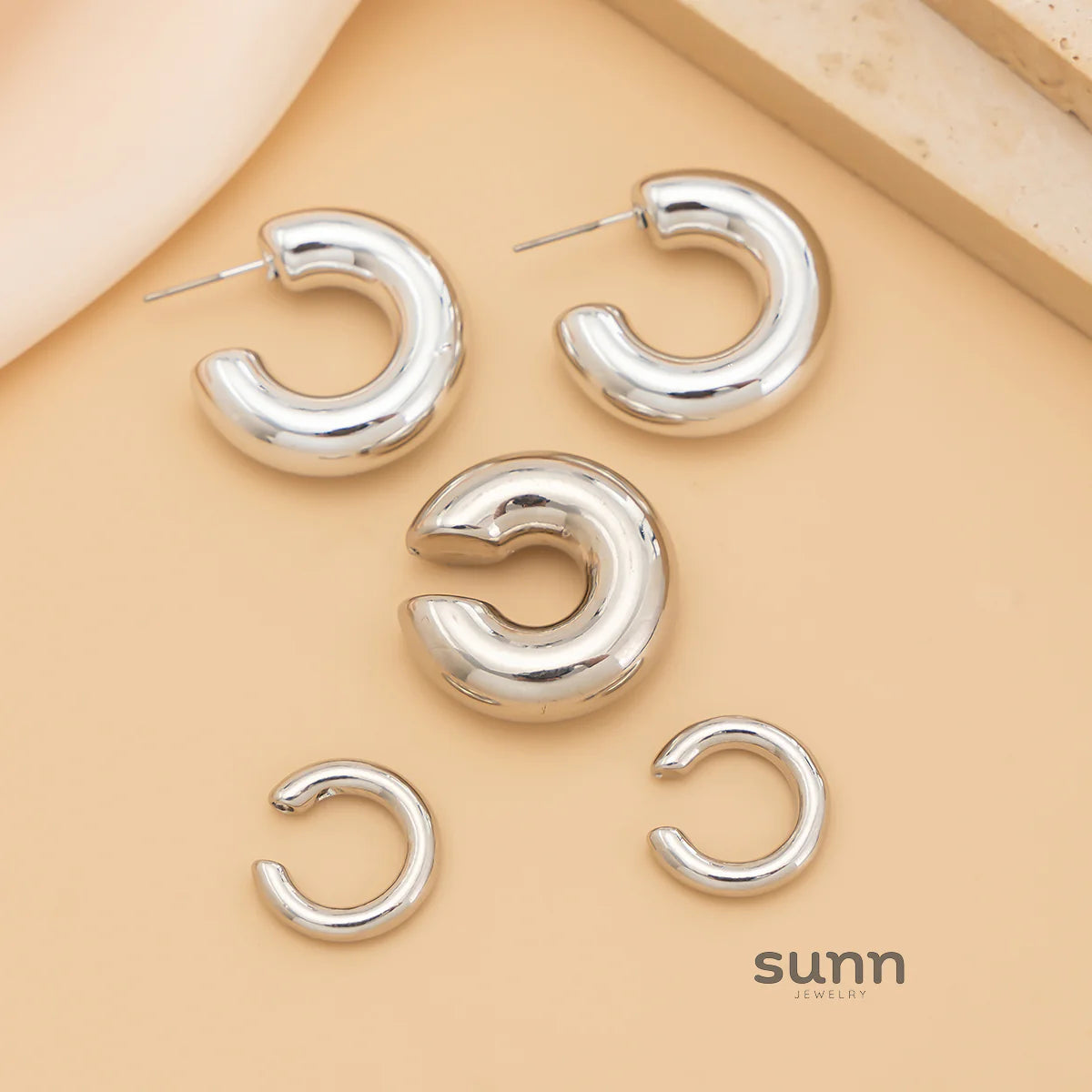 Leilany Mixed Earring Cuff Set
