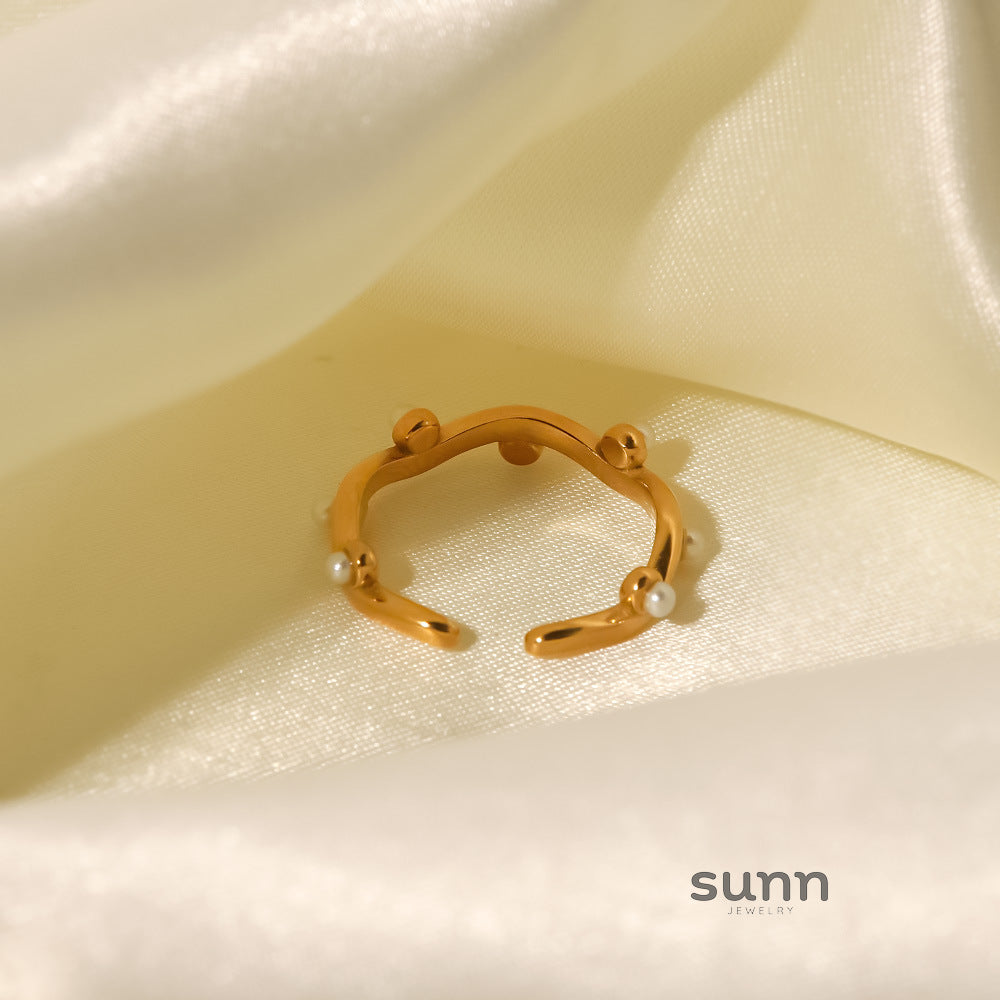 Lennon Irregular Pearl Ring [SJWFQY4I]