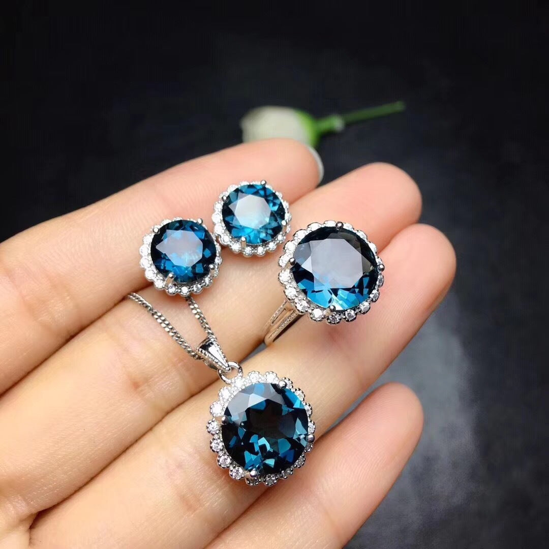 Lennox Aquamarine Sparkle Set [YPINZZ33]