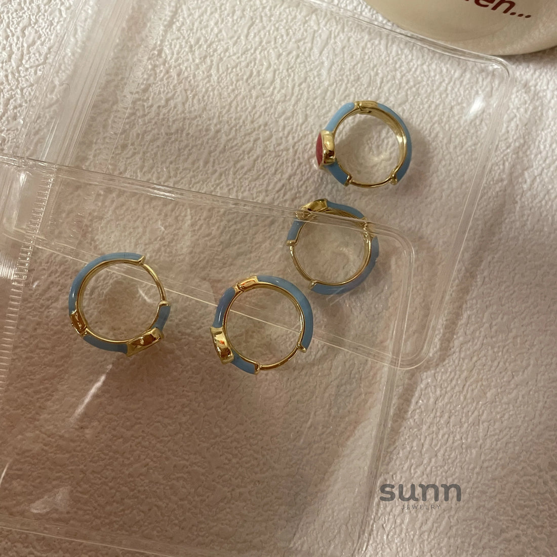 Lennox Enamel Heart Ear Cuffs