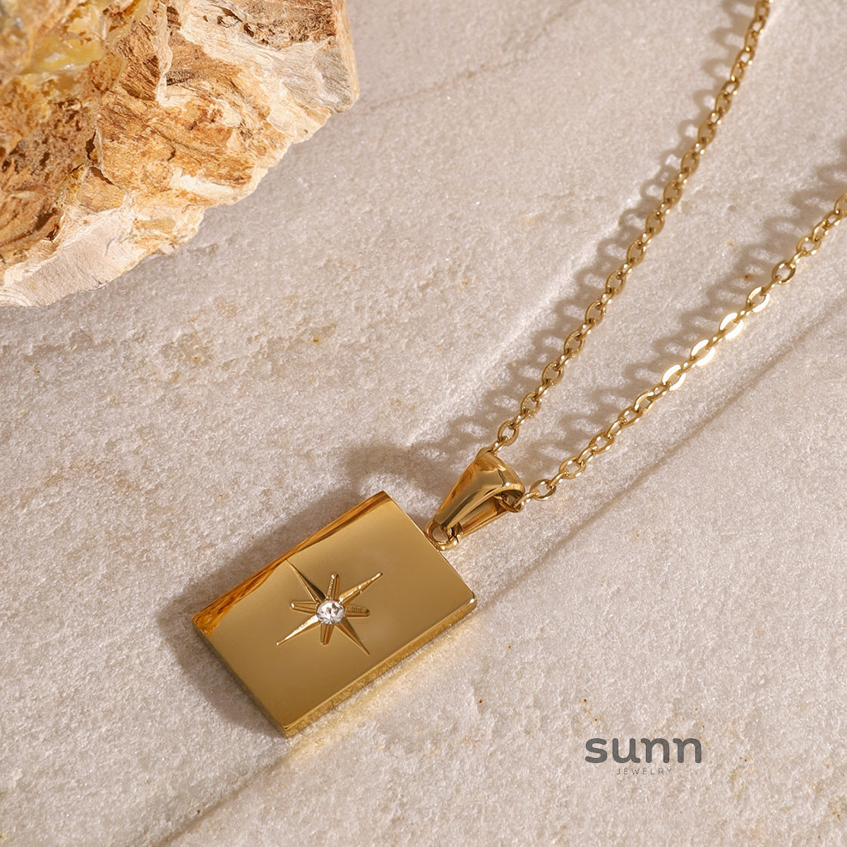 Lenore Layered Star Pendant Necklace [W4CBOLF7]
