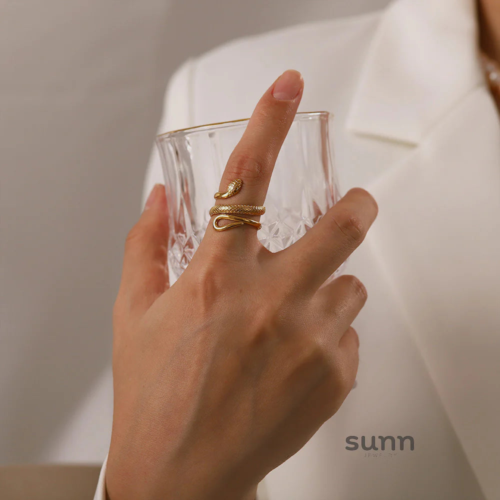 Leonie Adjustable Serpent Ring