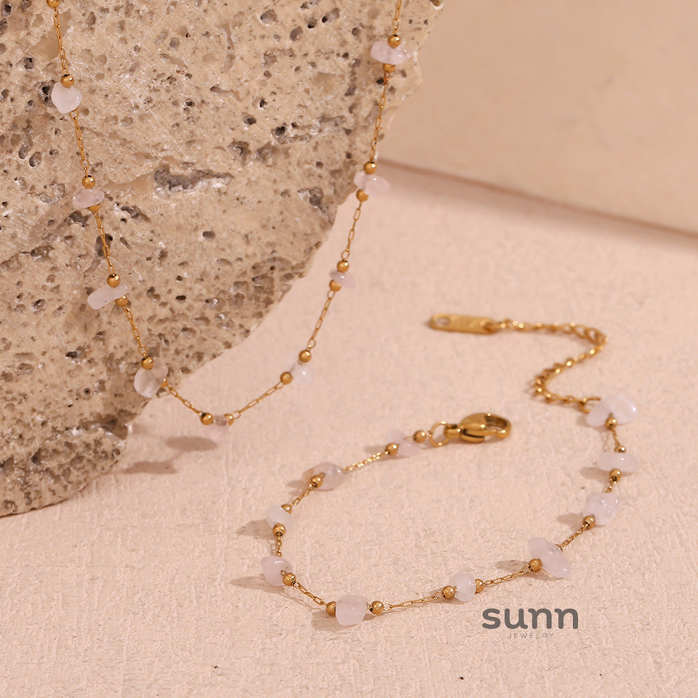 Lesley Dainty Stone Chain [G9G4SY9E]