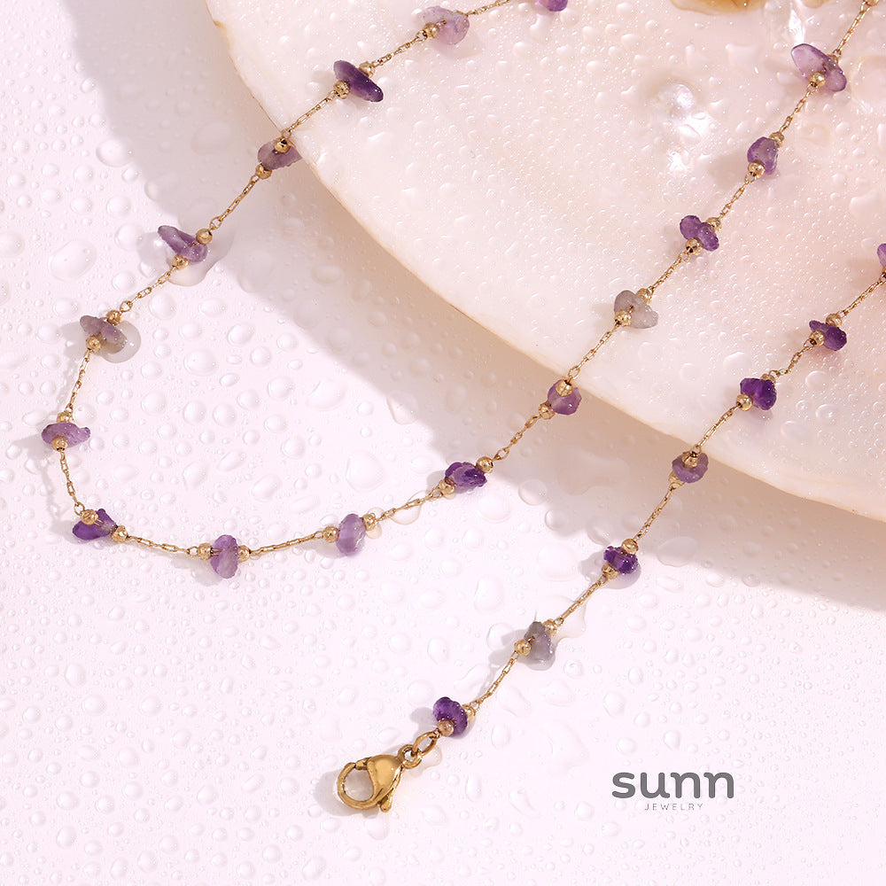 Lesley Dainty Stone Chain [IRV8H4KH]