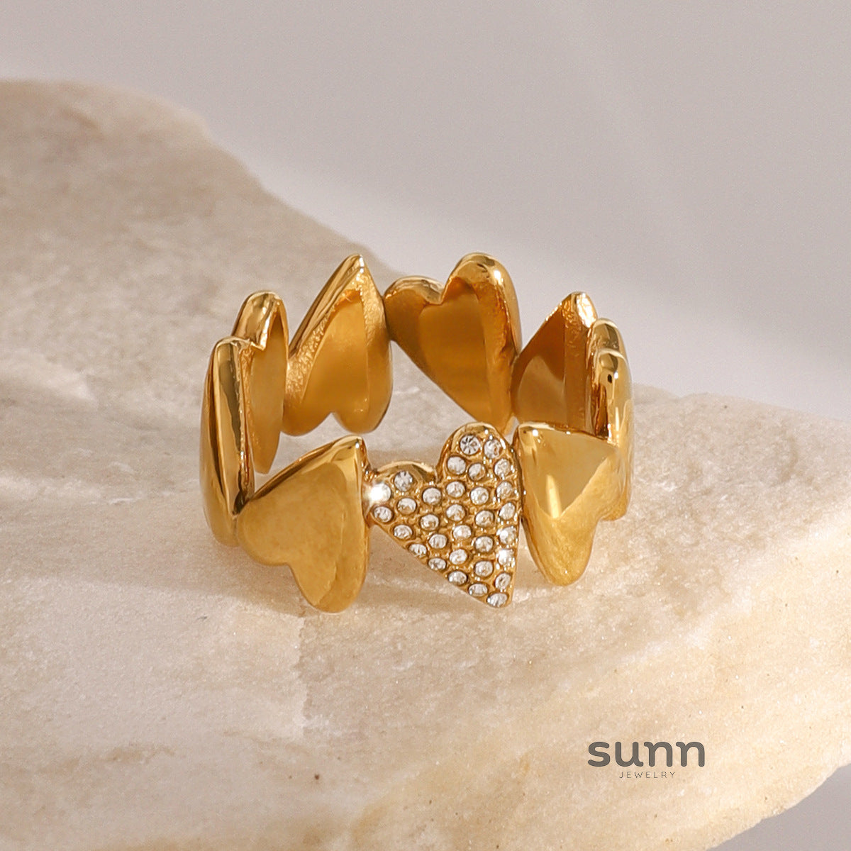 Lesly Love Zircon Ring [2RCPL358]