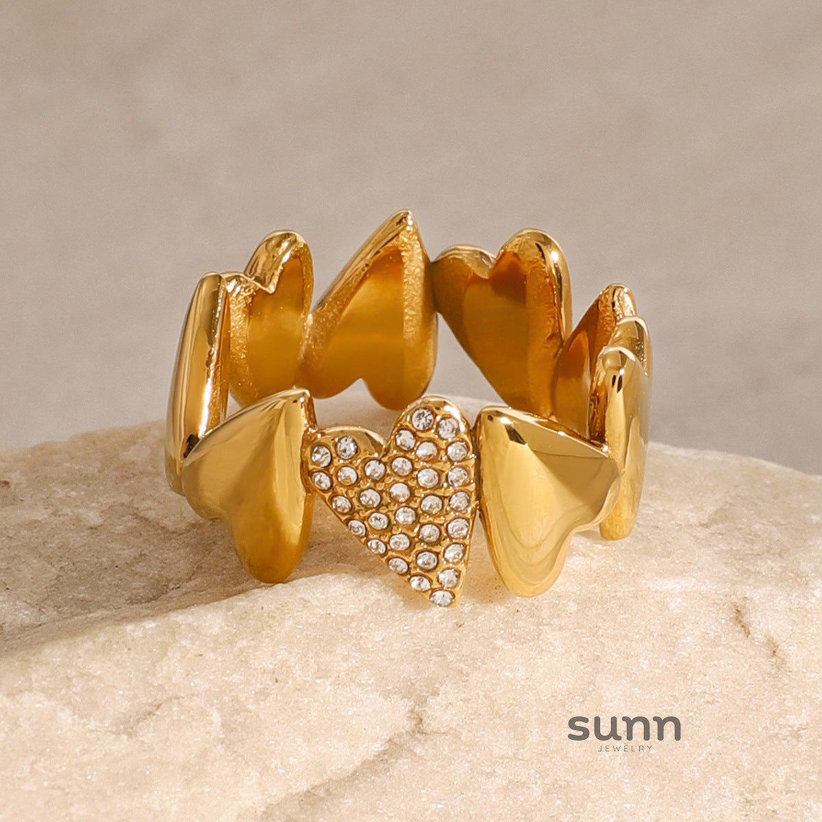 Lesly Love Zircon Ring [CZLH5UNT]