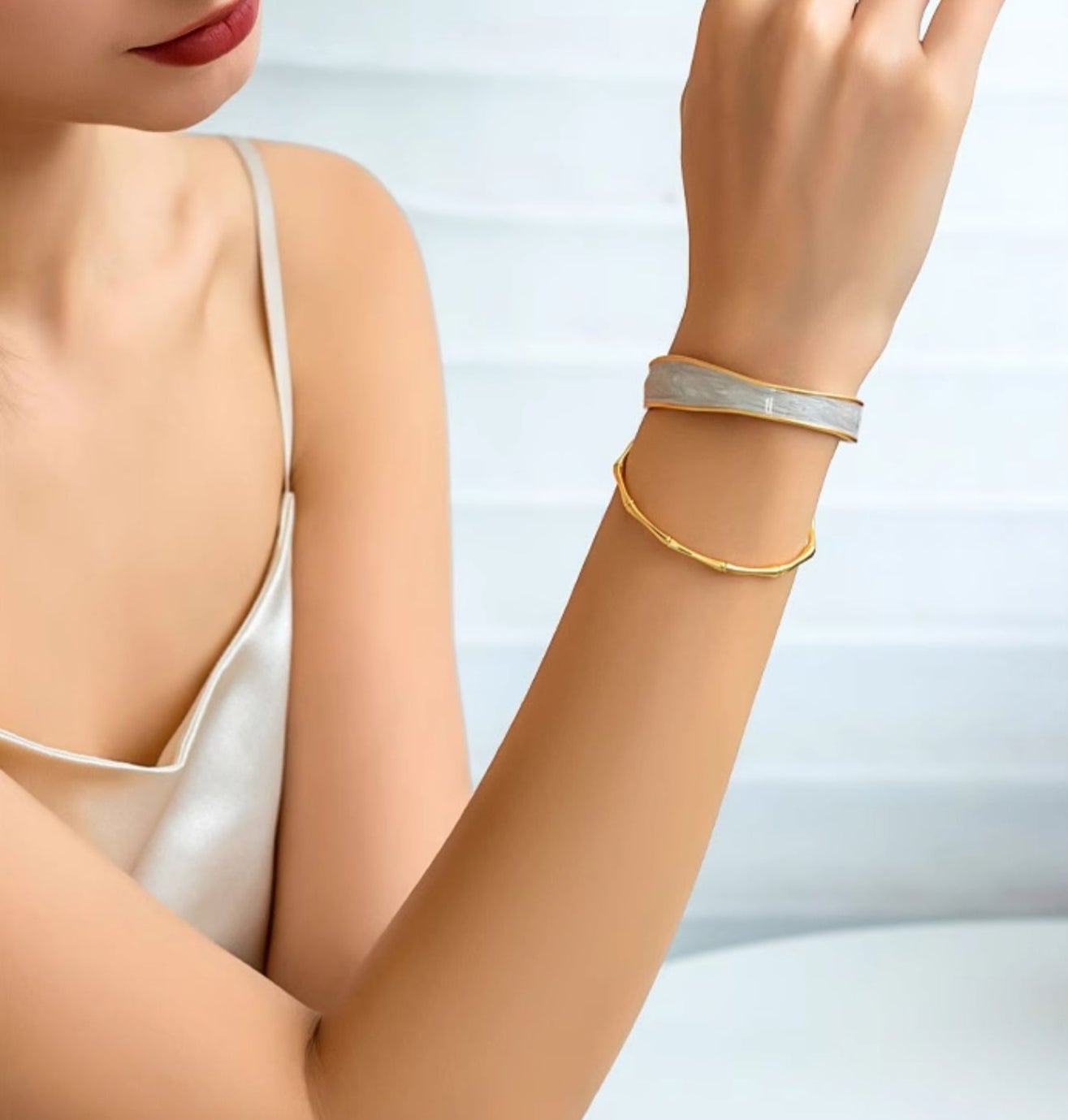 Letti Bamboo Bangle Bracelet [OPCYH1MS]