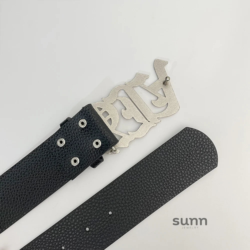 Levi Distressed Letter Belt