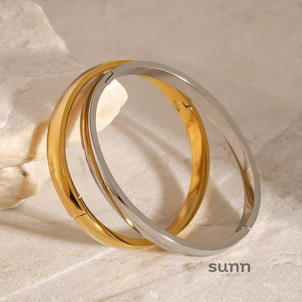 Lexie Modern Steel Bangle [FXUXPOEB]