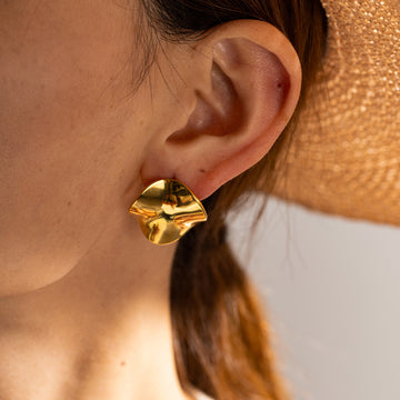 Leya Pleated Hoop Earrings [ZCQQ0Z10]