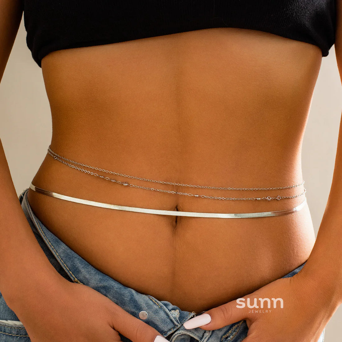 Leyla Layered Snake Chain Belt