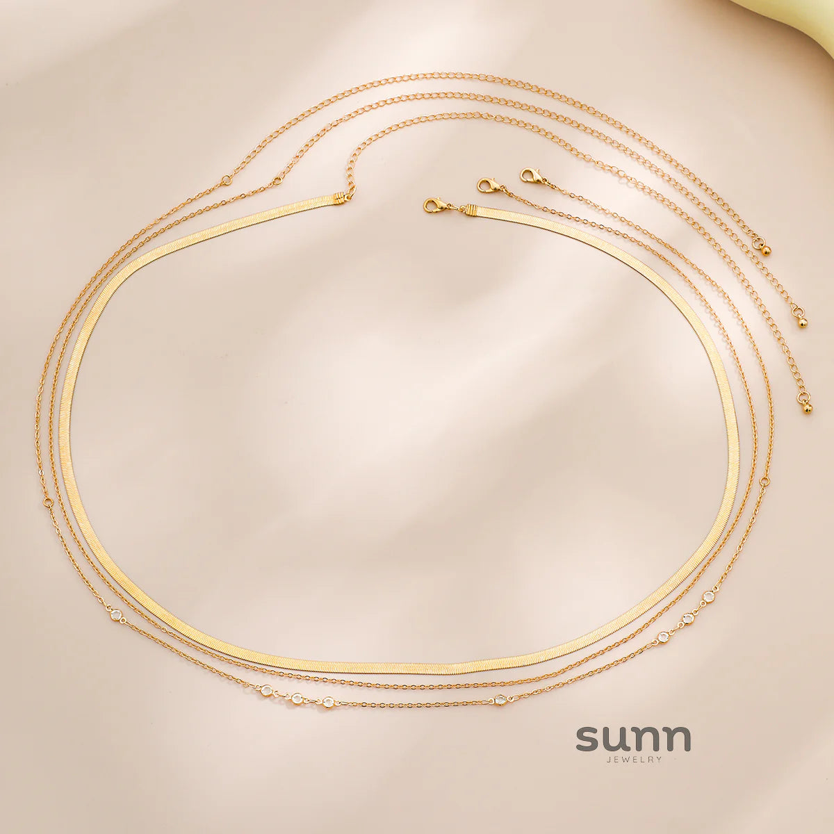 Leyla Layered Snake Chain Belt