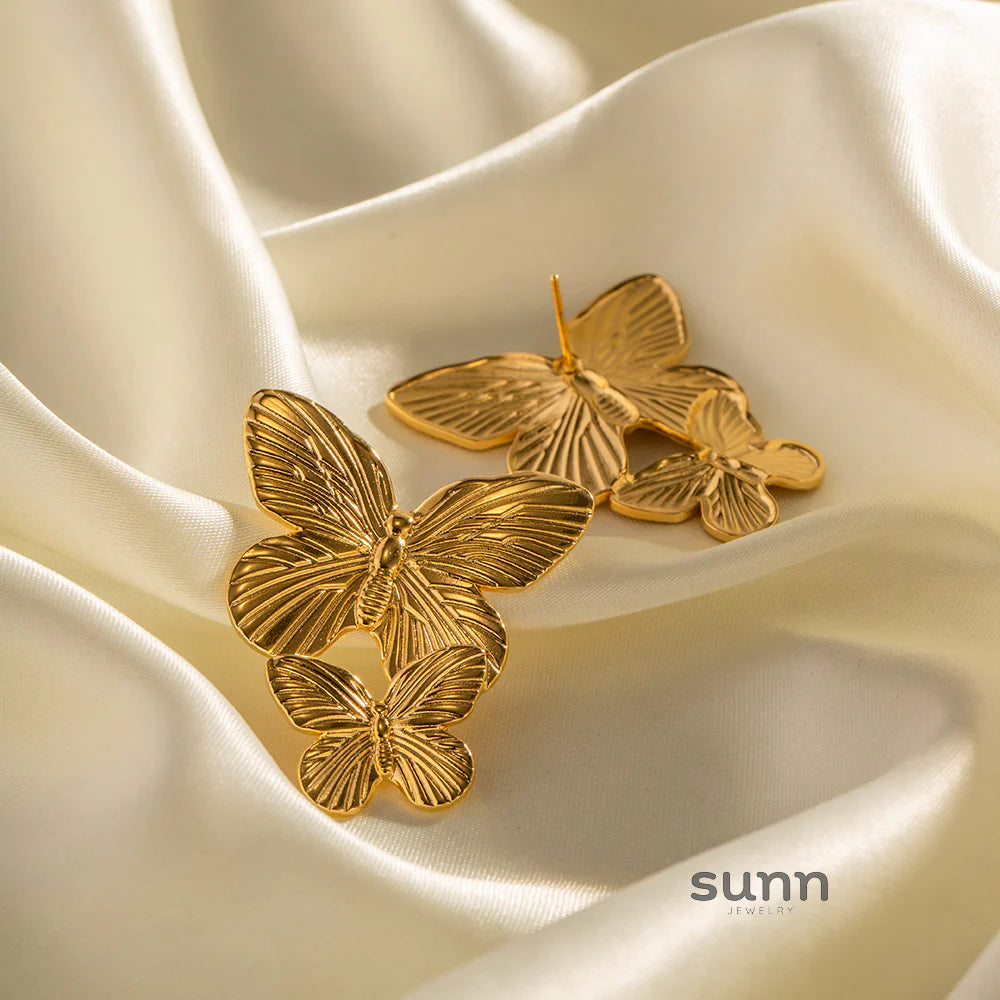 Leyla Matte Butterfly Studs