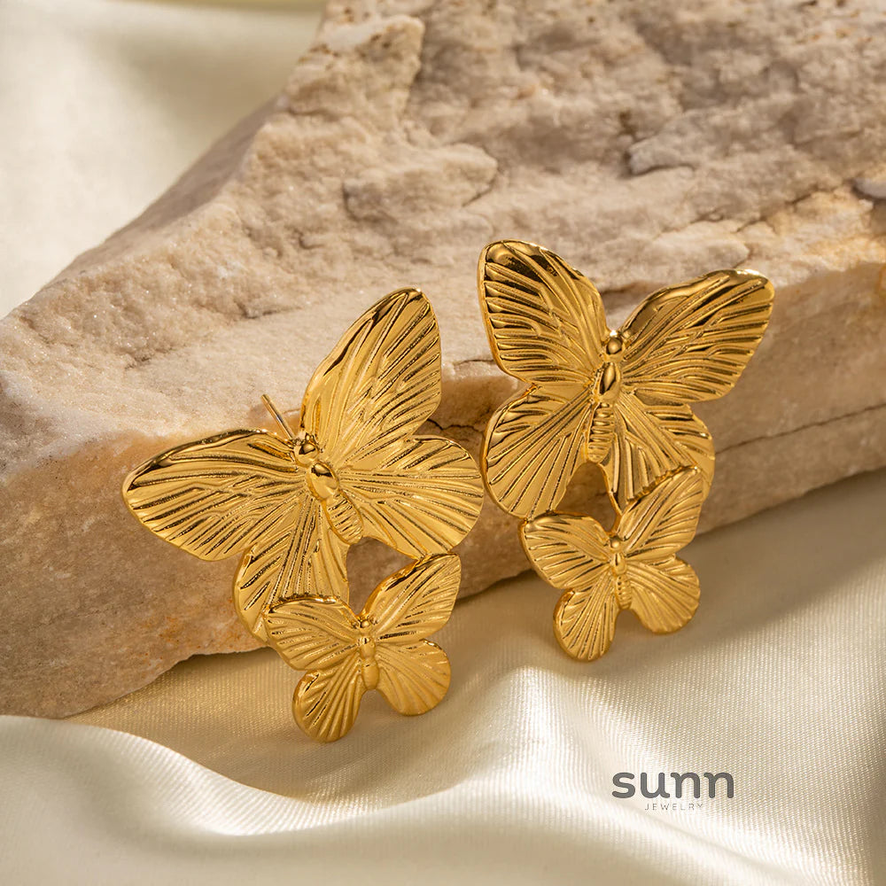 Leyla Matte Butterfly Studs