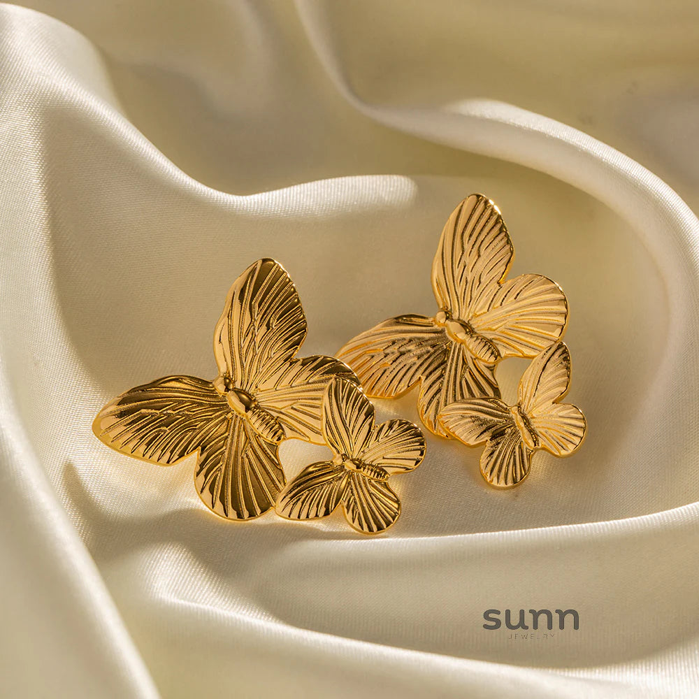 Leyla Matte Butterfly Studs