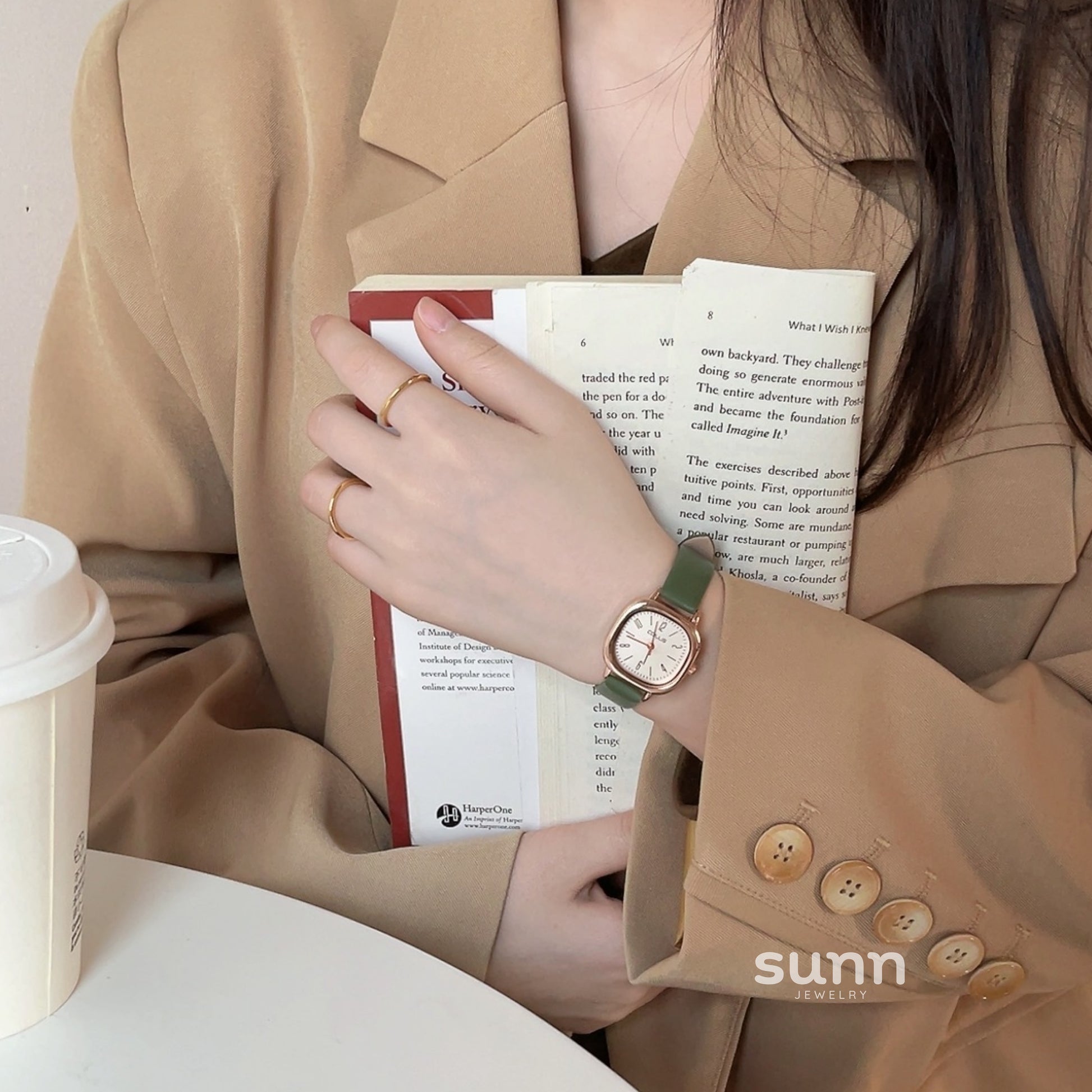Leylani Preppy Square Watch [BWO89FLH]