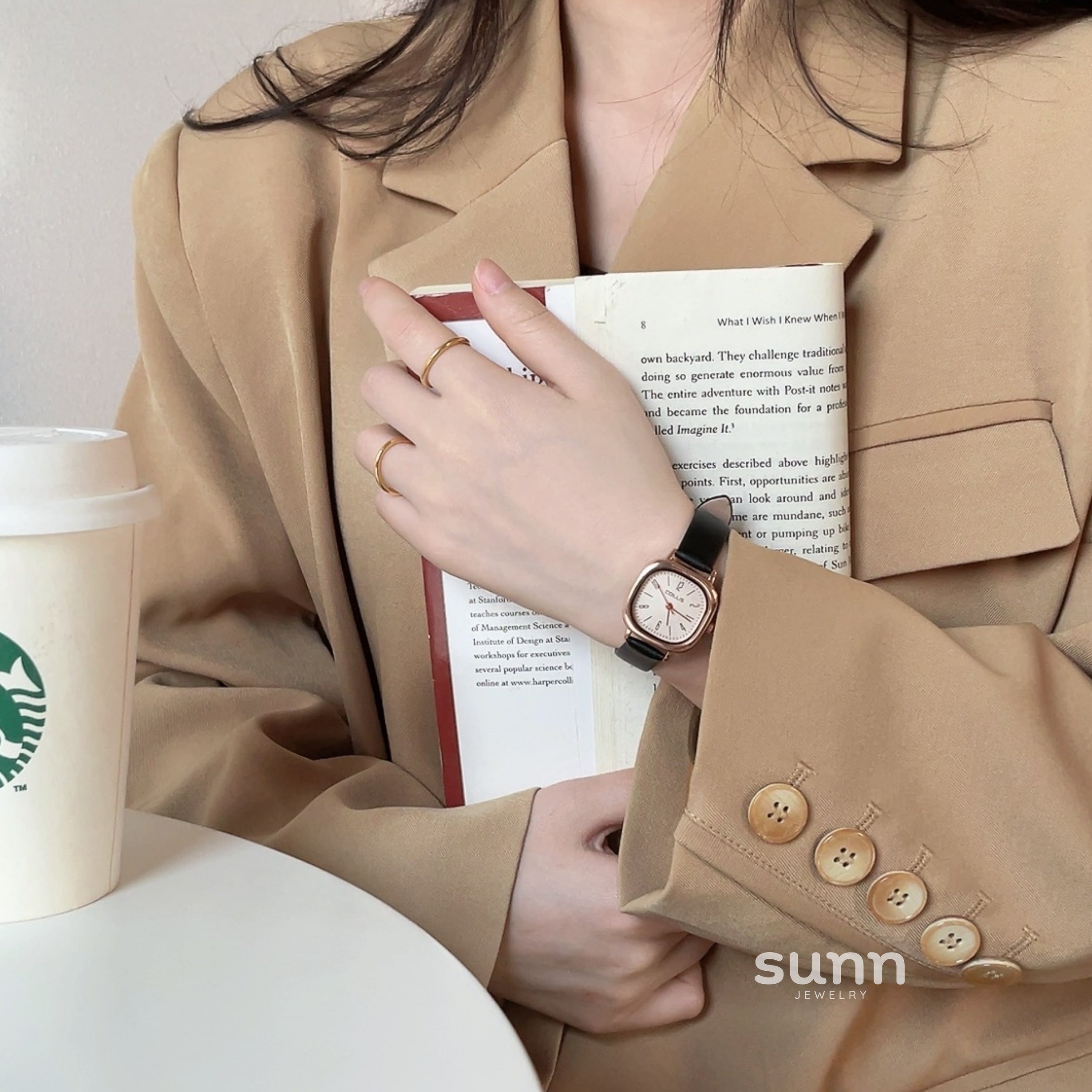 Leylani Preppy Square Watch [HD0LGPGC]