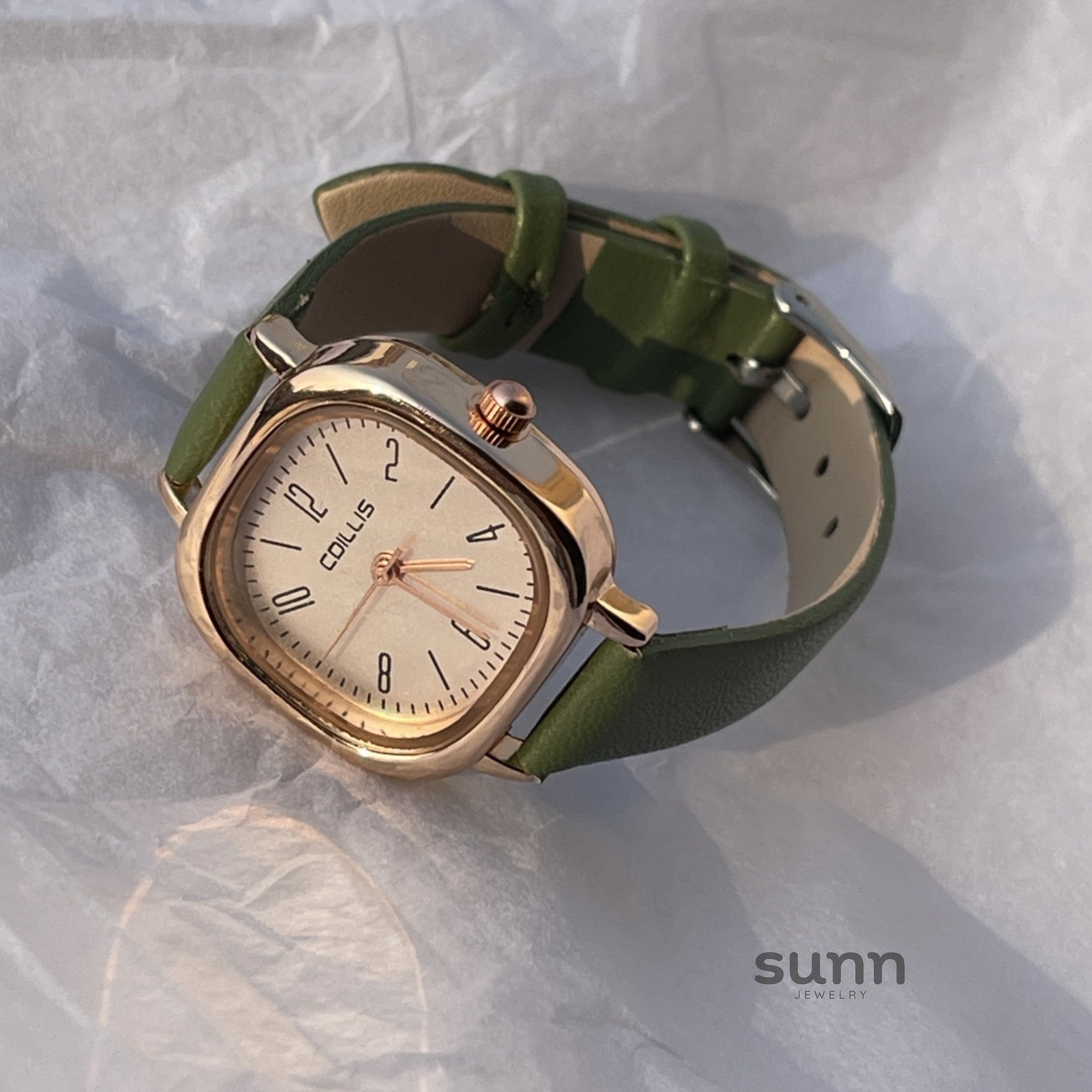 Leylani Preppy Square Watch [0QLR4RG6]