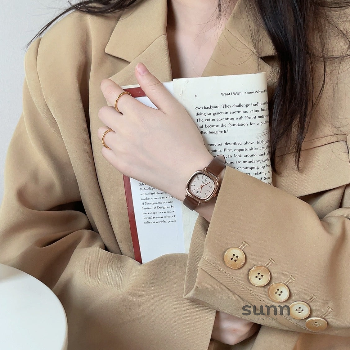 Leylani Preppy Square Watch [I5O9VKOZ]
