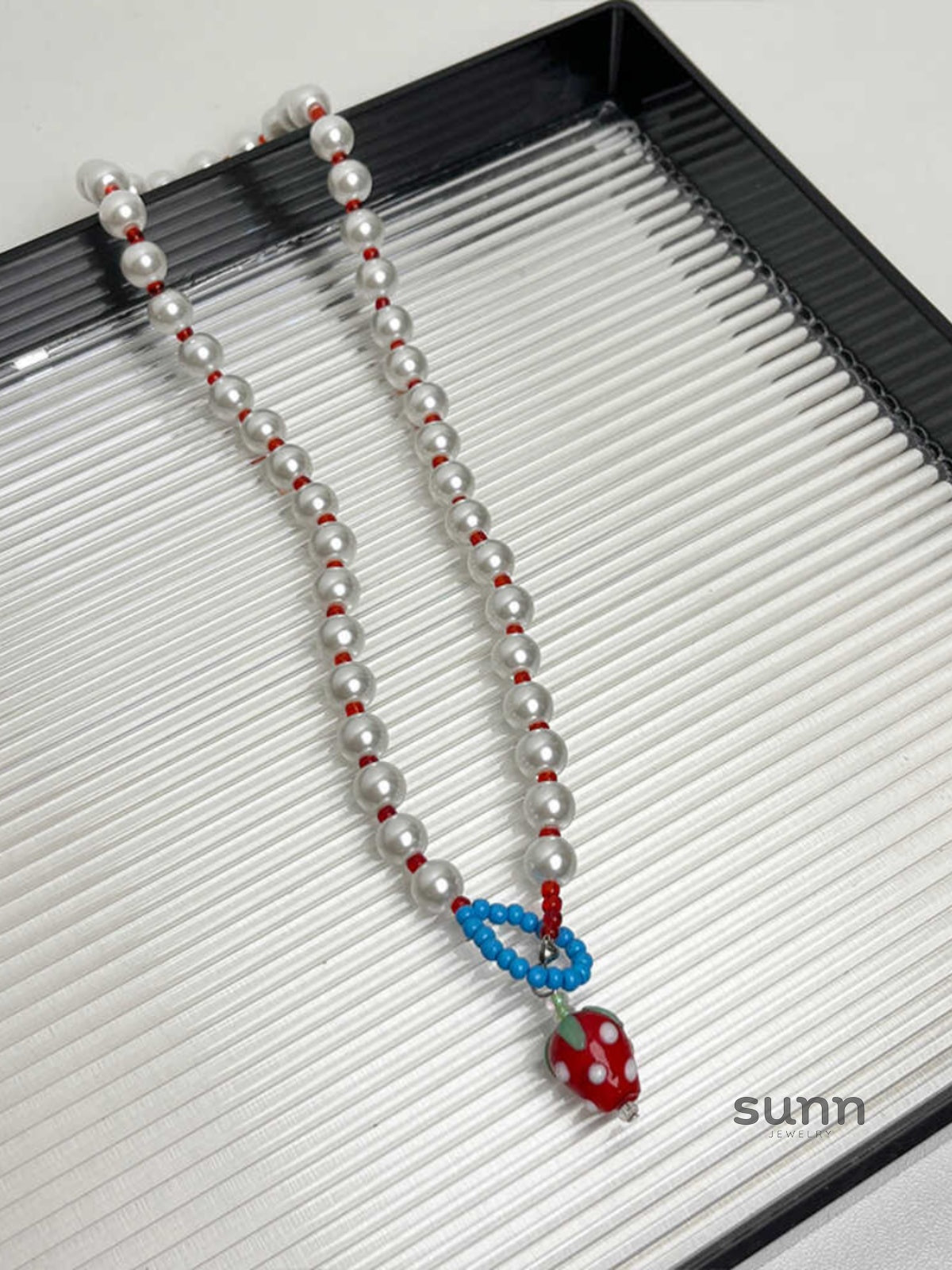 Leylani Sweet Pearl Strawberry Necklace [BWGBVK46]