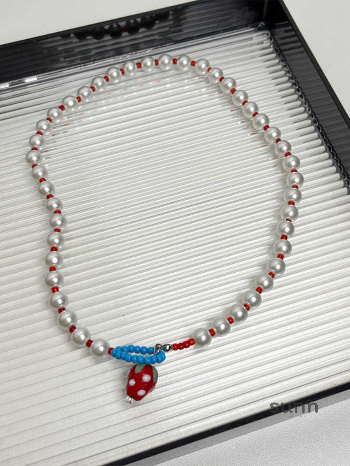 Leylani Sweet Pearl Strawberry Necklace [TLN38TJU]