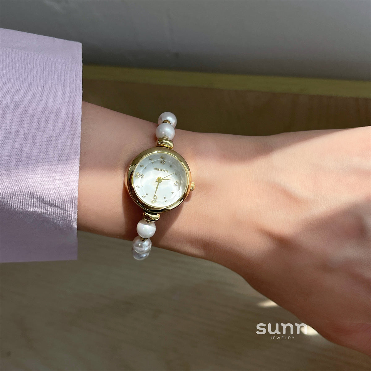 Leylanie Pearl Bracelet Watch [KLN0FYDE]