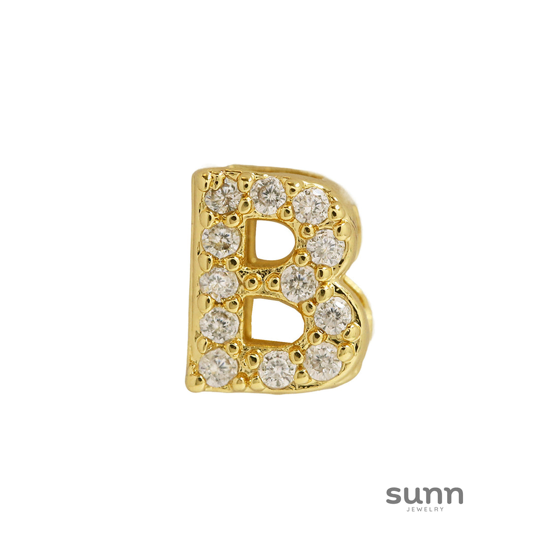 Leyna Gold Zircon Initial Necklace [NAP8UL2C]