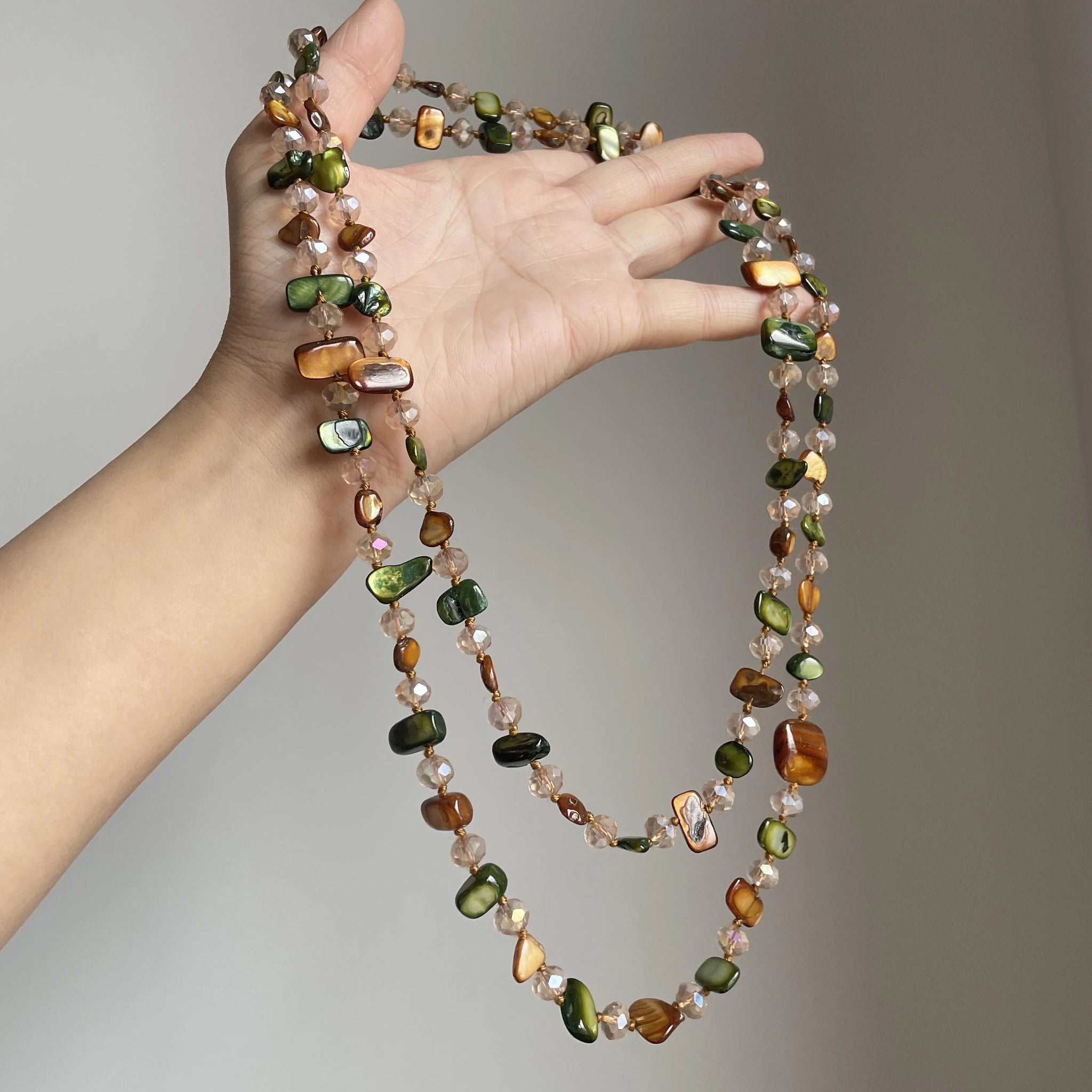 Liah Layered Shell Bead Necklace