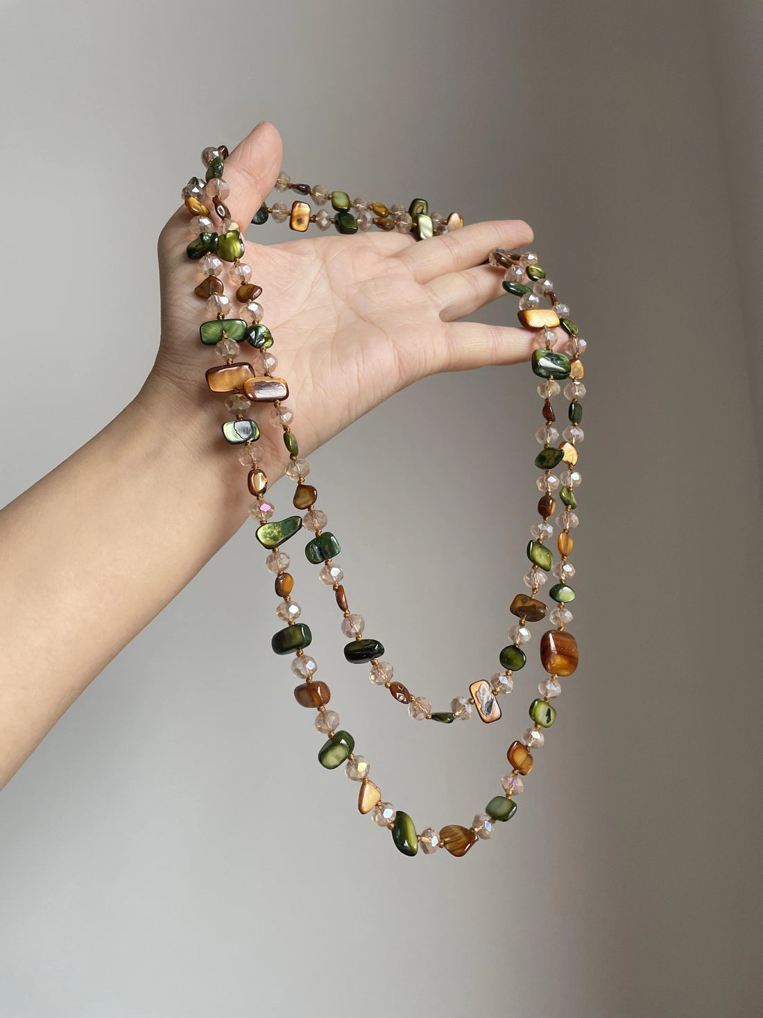 Liah Layered Shell Bead Necklace