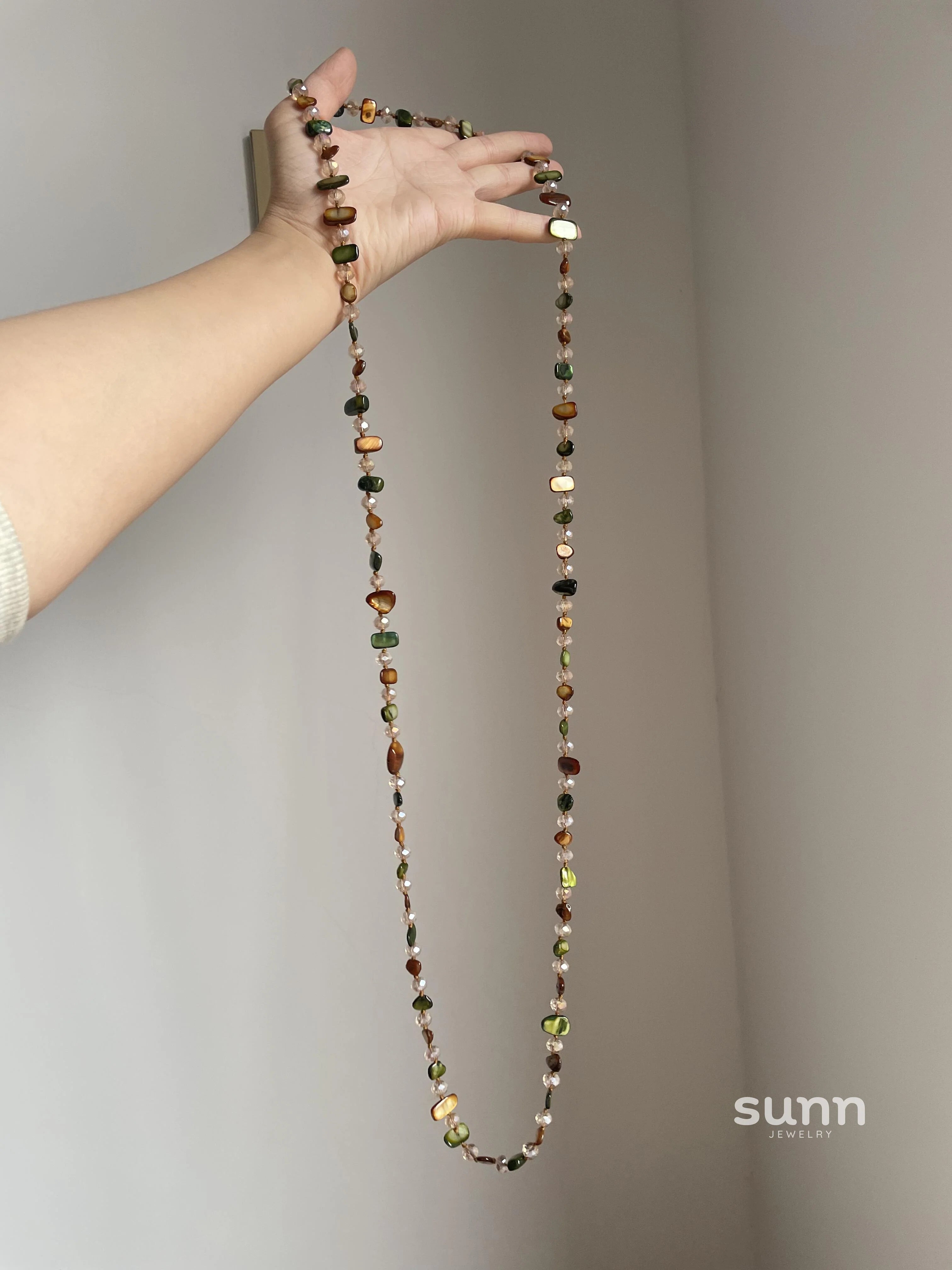 Liah Layered Shell Bead Necklace