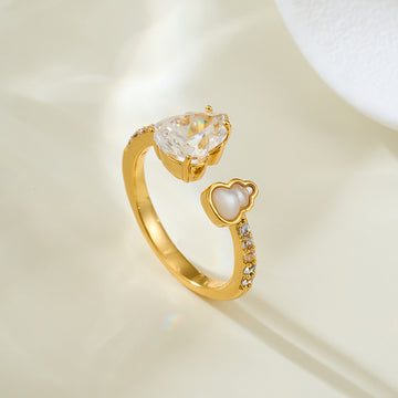 Lian Elegant Zircon Gourd Ring [TG07TWV5]