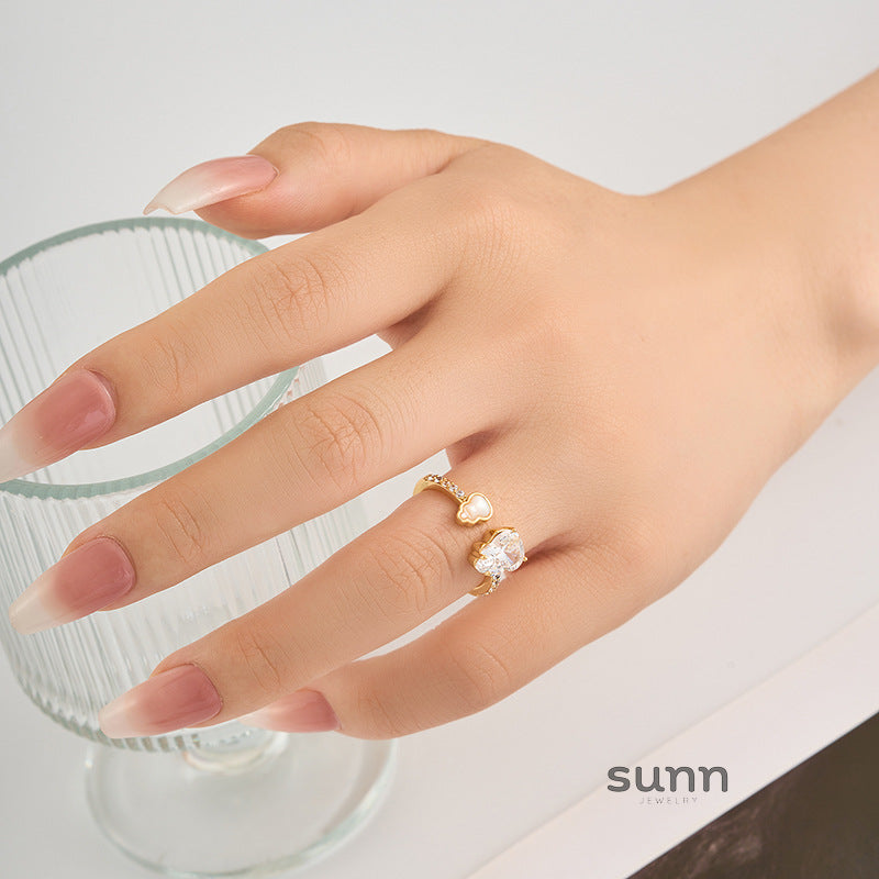 Lian Elegant Zircon Gourd Ring [TG07TWV5]