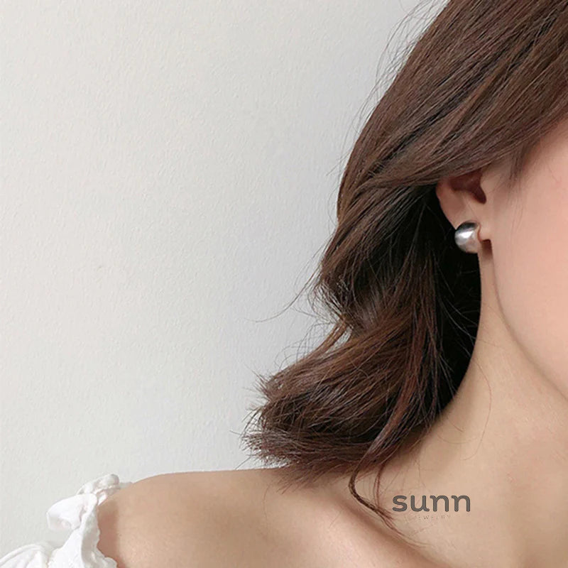Liani Matte Bean Studs