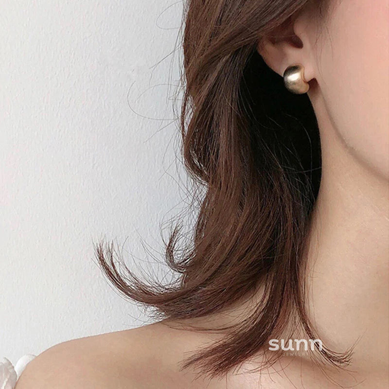 Liani Matte Bean Studs