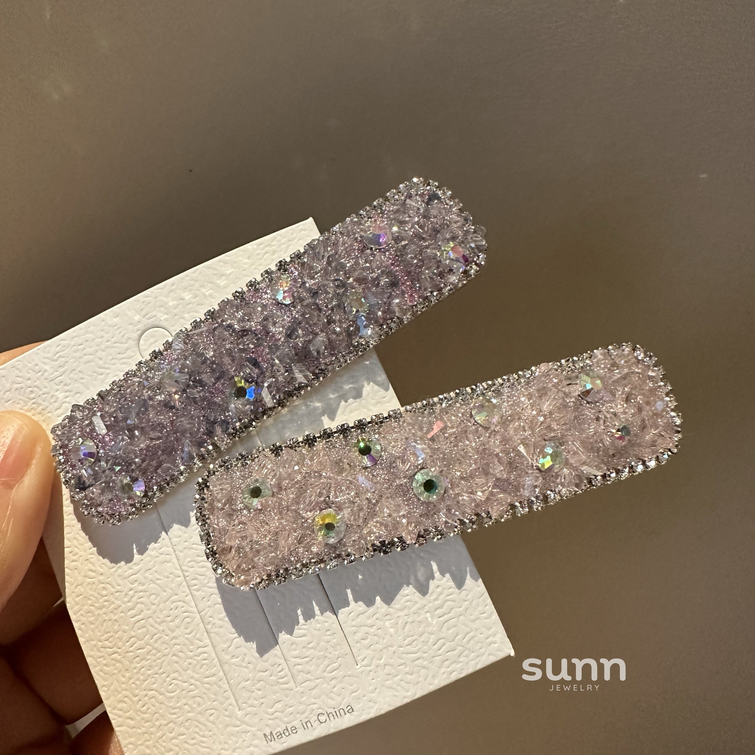 Lianne Crystal Square Hair Clip [YXX0B7AF]