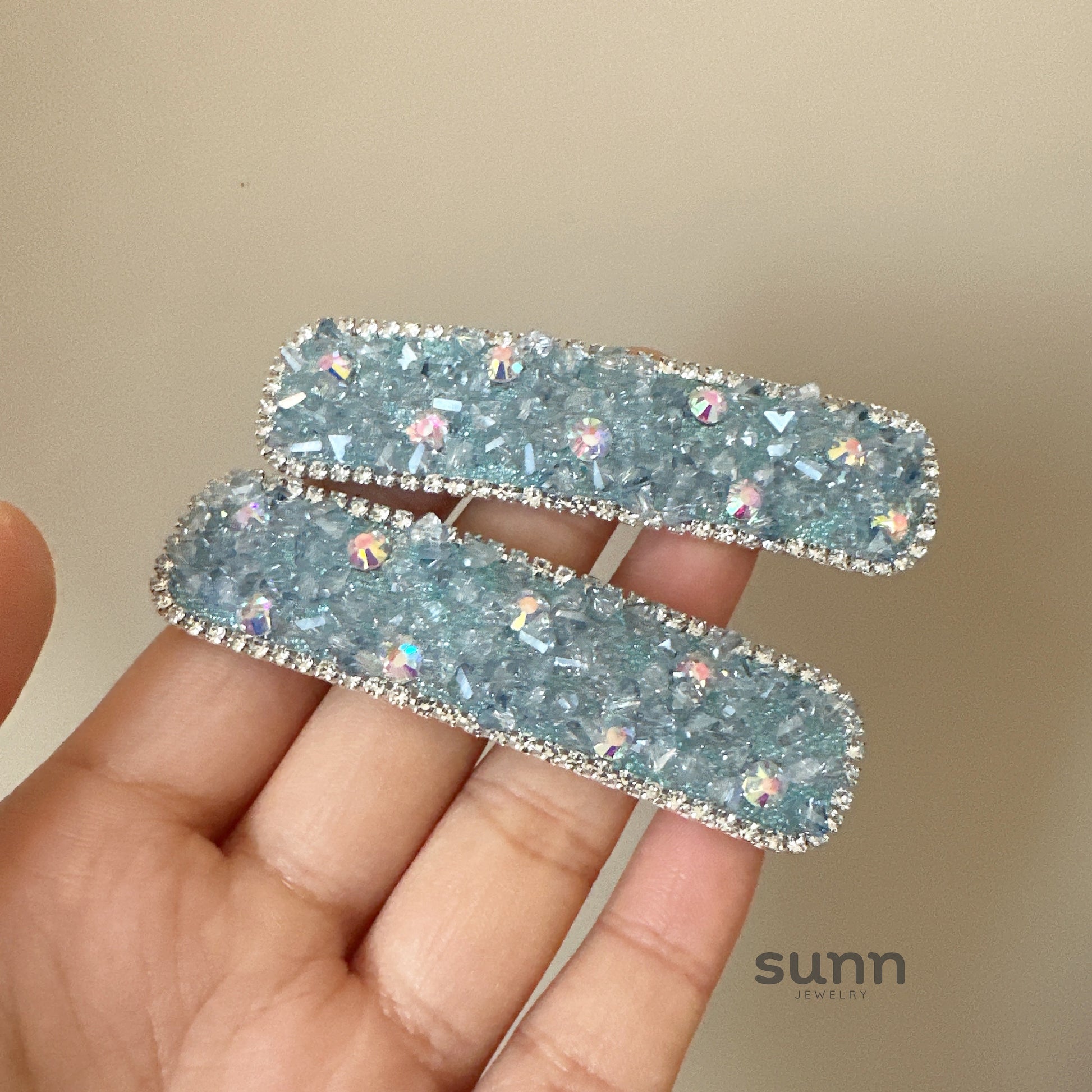 Lianne Crystal Square Hair Clip [24JAVXZQ]