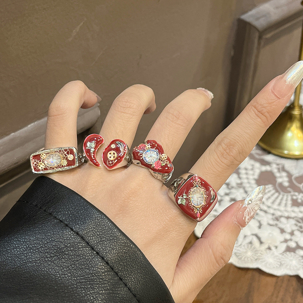Lielle Enamel Timepiece Ring [TN8CQ6U2]