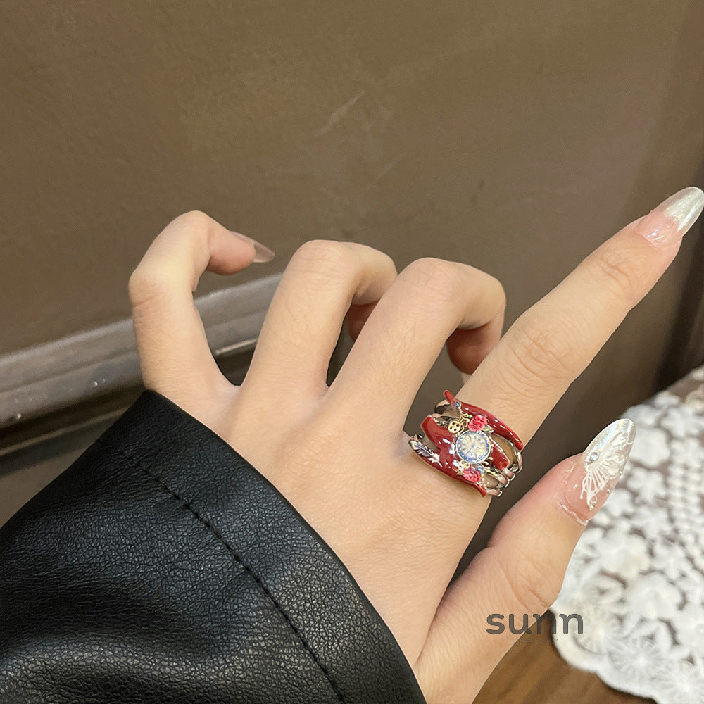 Lielle Enamel Timepiece Ring [FWFFK14J]