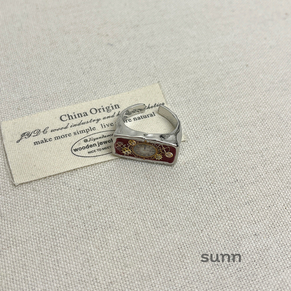 Lielle Enamel Timepiece Ring [IAT1NIG5]