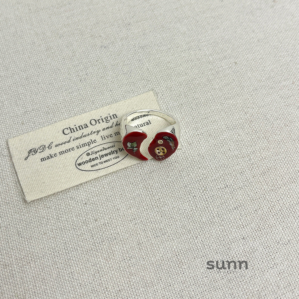 Lielle Enamel Timepiece Ring [HP33NCFQ]