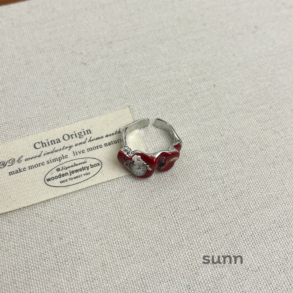 Lielle Enamel Timepiece Ring [OOV7LRW4]