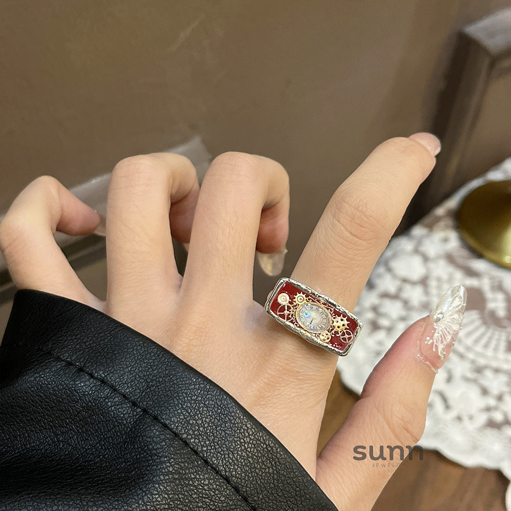 Lielle Enamel Timepiece Ring [7XQ97U8W]
