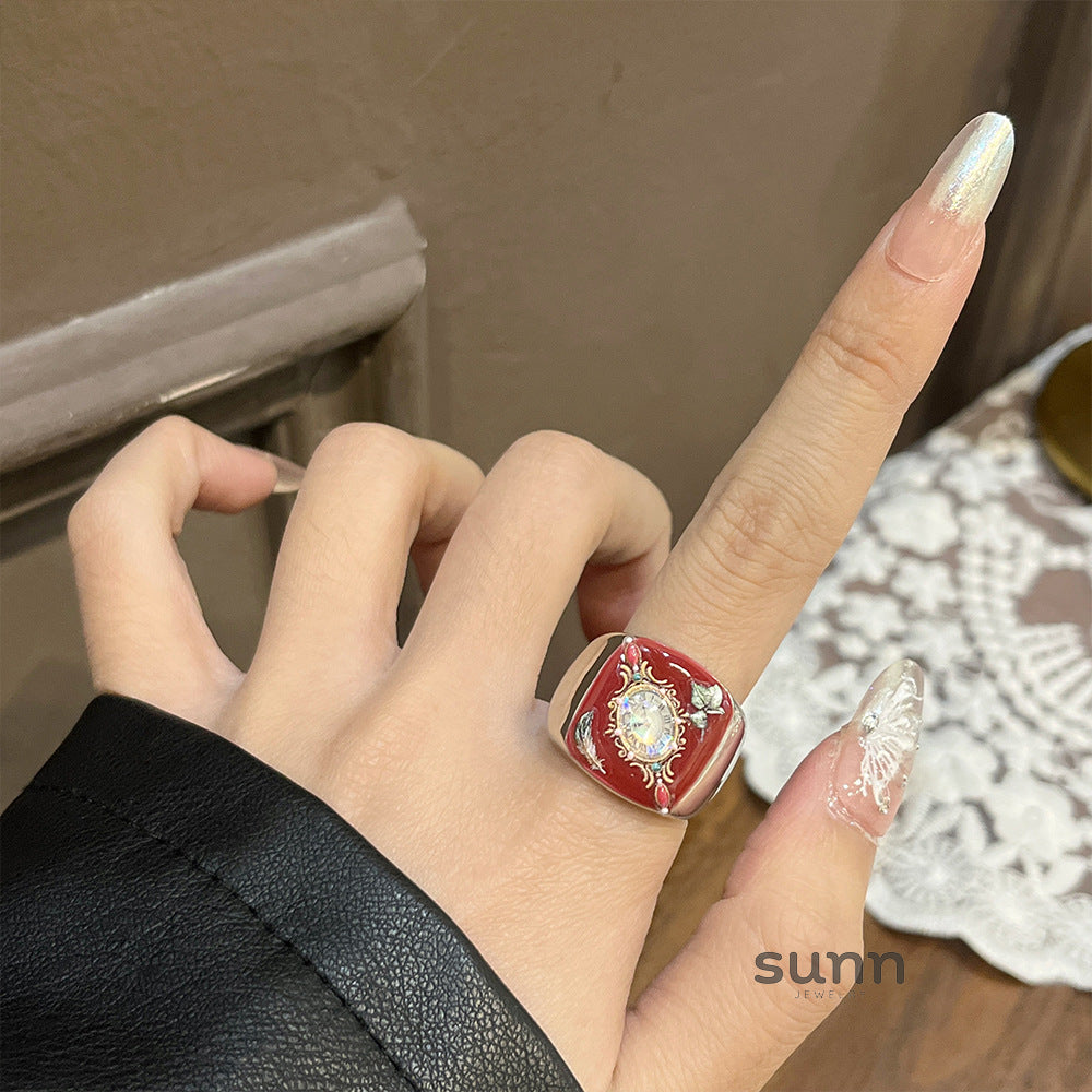 Lielle Enamel Timepiece Ring [TN8CQ6U2]