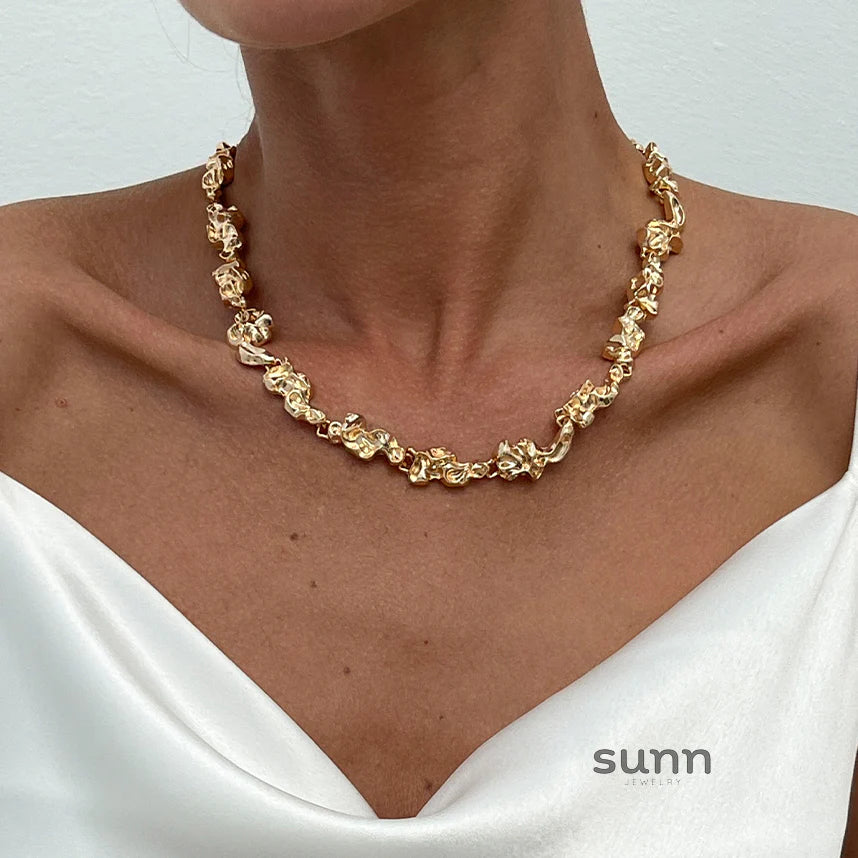 Lilia Irregular Pleated Jewelry Set