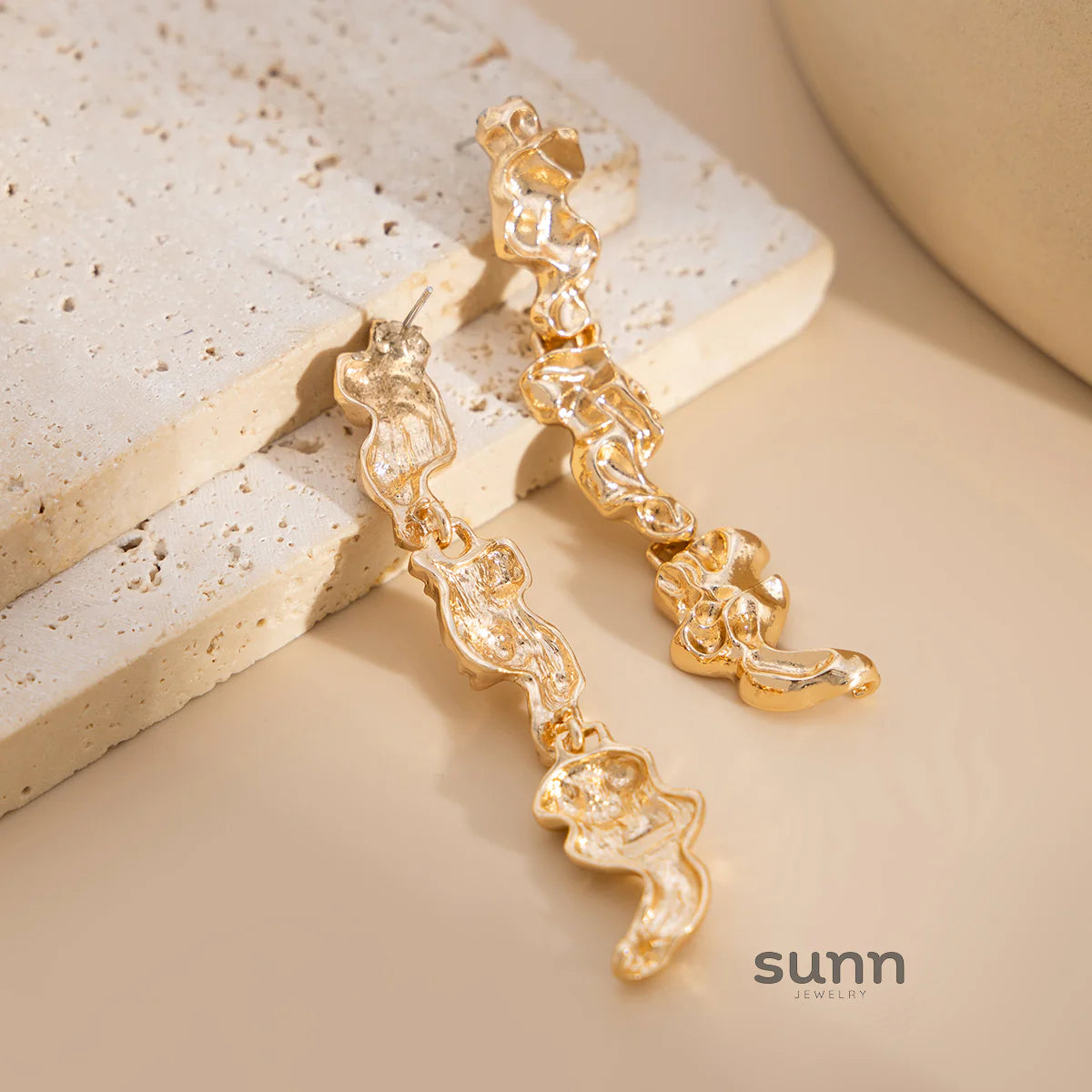Lilia Irregular Pleated Jewelry Set
